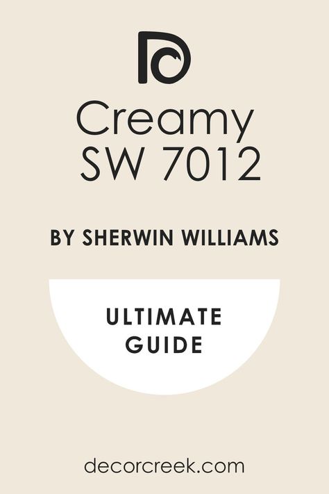 Creamy SW 7012 by Sherwin Williams | Ultimate Guide Sw Creamy, Sherwin Williams Creamy, Off White Paint Colors, Painting Trim White, Trim Paint Color, Sherwin Williams White, Best White Paint, Off White Paints, Sherwin Williams Colors