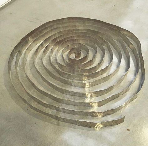 Mudi on Instagram: “Carl Andre • Tin ribbon via @beau_traps & @stephanejasminriviere 🌀 . . . . #tinribbon #carlandre #sculpture #spiral” Carl Andre, Fibonacci Spiral, Cars Land, Arch Daily, Selling Furniture, Midcentury Modern, Decorative Objects, Natural Skin Care, Vintage Jewelry