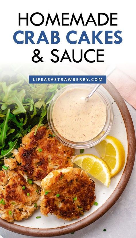 Best Sauce For Crab Cakes, Dipping Sauce For Crab Cakes, Aoli Recipe For Crab Cakes, Mustard Sauce For Crab Cakes, Crab Cakes No Mayo, Crab Cake Aioli, Crab Cake Sauce, Homemade Crab Cakes, Crab Cakes Easy