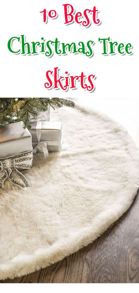 Farmhouse Tree Skirts Christmas, Farmhouse Tree Skirts, Farmhouse Christmas Tree Skirts, Chic Christmas Tree, White Tree Skirt, White Christmas Tree Skirt, Best Christmas Tree, Happy Christmas Day, Slim Christmas Tree