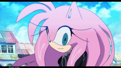 Amy Rose Banner, Amy Rose Gif, Rose Banner, Sonic Amy, Big The Cat, Rose Gif, Simple Animation, Shadow And Maria, Sonic Fanart