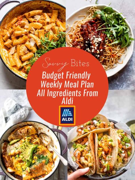 Meal Plans Archives - Savvy Bites Meal Plan Budget, Aldi Meal Plan, Aldi Recipes, Budget Family Meals, Budget Meal Planning, Family Meal Planning, Cheap Healthy Meals, Weekly Meal Plan, Slow Cooker Dinner