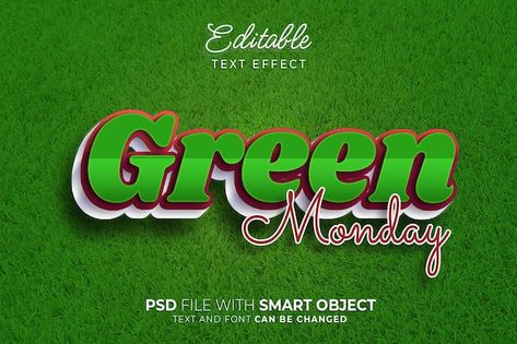 Text effect green monday editable style | Premium Psd #Freepik #psd #flyer #poster #sale #template Restaurant Promotions, Poster Sale, Green Monday, Sale Template, Flyer Mockup, Psd Flyer, Marketing Flyers, Dj Party, Flyer Poster