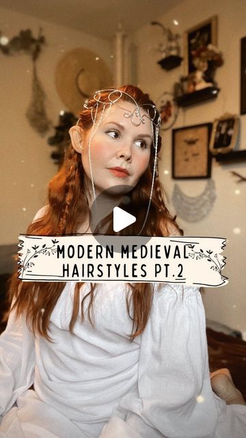 Tavern Wench Hairstyles, Circlet Hairstyle, Ren Fair Hairstyles, Hobbit Hairstyles, Midevil Hairstyles, Princess Hairstyles With Tiara, Ren Faire Hairstyles, Ren Faire Hair, Elf Hairstyles