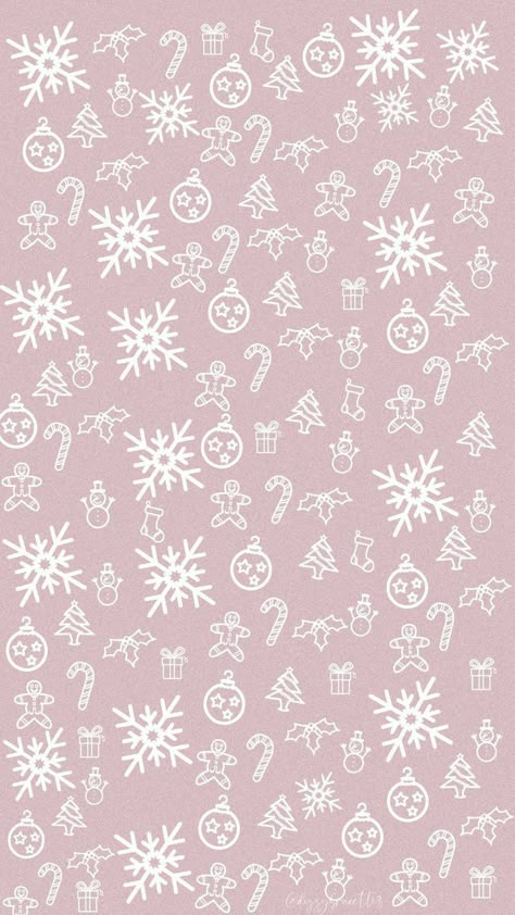 Christmas Phone Wallpaper Aesthetic Pink, Beige Lockscreen, Christmas Phone Wallpapers, Xmas Wallpapers, January Wallpaper, Art Core, Holiday Iphone Wallpaper, Christmas Wallpaper Free, Xmas Wallpaper