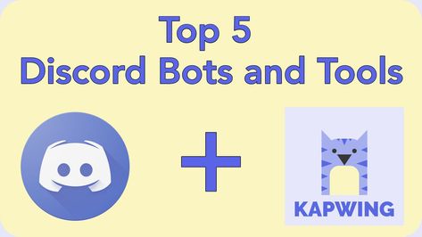 Creating a Discord server can be tough and scary. We did a ton of research to improve Kapwing's Discord community and these are our favorite top five bots and tools that helped us out. Discord Bots To Use, Discord Server Template, Online Gif, Welcome Images, Guide Sign, Discord Channels, How To Make Animations, A Perfect Circle, Top Five