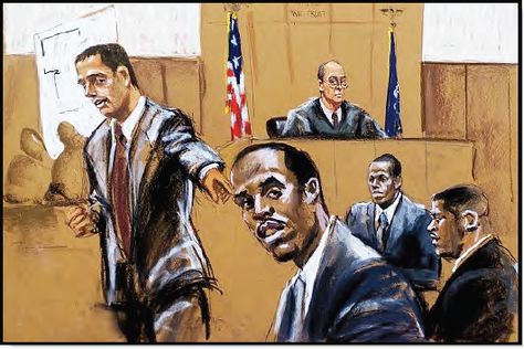 This is a court room sketch from a trial in which "Puffy" was in due to a nightclub shooting. Court sketches are extremely important and valued as cameras are not usually allowed in court rooms. However, according to this article http://www.huffingtonpost.com/2012/01/30/need-for-court-artists-fades_n_1241464.html - the need for court artists is fading as cameras are apparently starting to take over. Courtroom Drawing, Courtroom Art, Courtroom Sketch, Court Room, Bonnie N Clyde, Information Graphics, Cool Sketches, Drawing Easy, Drawing Videos