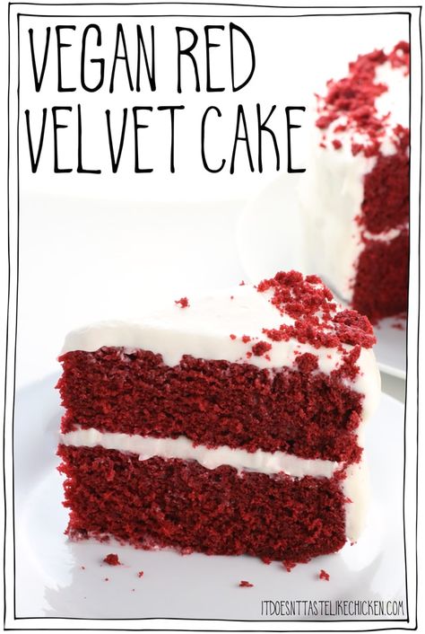 Vegan Red Velvet Cake, Dairy Free Cream Cheese Frosting, Vegan Red Velvet, Cream Cheese Frosting Easy, Patisserie Vegan, Vegan Cream Cheese Frosting, Valentines Recipes Desserts, Dairy Free Cream Cheese, Low Carb Cheesecake