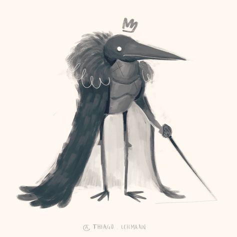 Crow knight  #fantasy #got #illustration #artistsofinstagram #art #characterdesign #artoftheday #art #crow #raven #digitalsketch… Kenku Druid, Got Illustration, Personal Website Inspiration, Bird Doodles, Knight Fantasy, Crows Drawing, Bird Doodle, Shading Techniques, Crows Ravens