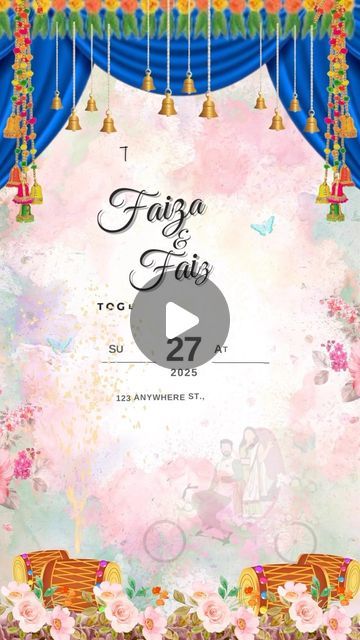 wedding stuff 🧧 on Instagram: "wedding invitation video ❤️ Faizan & faiza 😁 . . . . . . #venezuela #instagram #reels #invitation #nikkah" Nikkah Card, Nikkah Nama, Invitation Video, Wedding Invitation Video, Instagram Wedding, October 1, Instagram Reels, Wedding Video, Wedding Card