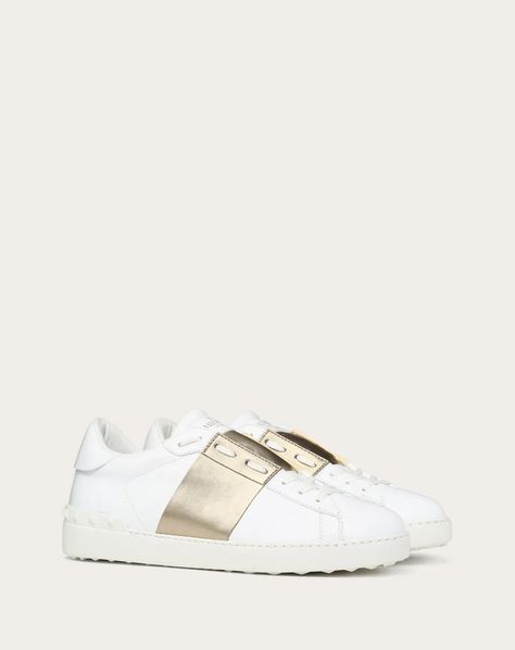 valentino garavani open sneaker with metallic band - man - sneakers Designer Sneakers For Men, Man Sneakers, Designer Trainers, Sneakers For Men, Designer Sneakers, Slip Ons, Valentino Garavani, The Collection, Online Boutique