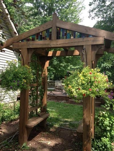 Landscape Arbor, Tube Lighting, Diy Arbour, Arbor Ideas, Rustic Arbor, Rustic Pergola, Garden Archway, Wooden Arbor, Garden Pergola