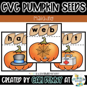 Engage your students by using this Fall themed CVC activity that can be used to help develop phonics and foundational literacy skills. Perfect way to practice early literacy skills while having fun in the Fall! Just print, laminate, and engage your students in learning while having fun playing and practicing critical literacy skills. I hope your students enjoy this activity :)*COLOR & BLACK/WHITE VERSIONS**Included:-30 CVC matches (6 for each vowel)-recording sheet___________________________ Fall Cvc Activities, Pumpkin Cvc Activities, Halloween Cvc Activities, Fall Centers Kindergarten, Fall Literacy Activities Preschool, Halloween Literacy Games, Pumpkin Seed Activities, Critical Literacy, Homeschool Themes