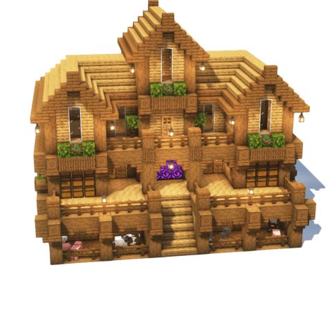 Large Survival House Minecraft Survival Compound, Minecraft Survival House Big, Duo Survival House Minecraft, Big Survival House Minecraft, Cute Minecraft Houses Survival, Minecraft Large House Ideas, Minecraft House Survival Ideas, Wooden Minecraft House Ideas, Minecraft Large House