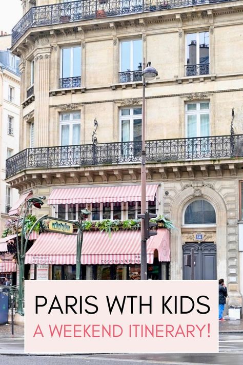 Are you getting ready to travel to Paris with your kids? Our most recent visit to Paris, France was for a long weekend, and I mapped out where we would stay, a few family-friendly restaurants, great markets, shops and more. I’m a planner at heart, and planning travel is one of my favorite things to do. I put together a loose itinerary for a weekend in Paris with young kids, and I’m sharing it here on Glitter, Inc. in the hopes that it will help inspire your next trip to Paris! Paris With Kids, Traveling To Paris, Travel To Paris, Weekend In Paris, Best Restaurants In Paris, Paris Family, Kids Part, Paris Itinerary, Trip To Paris