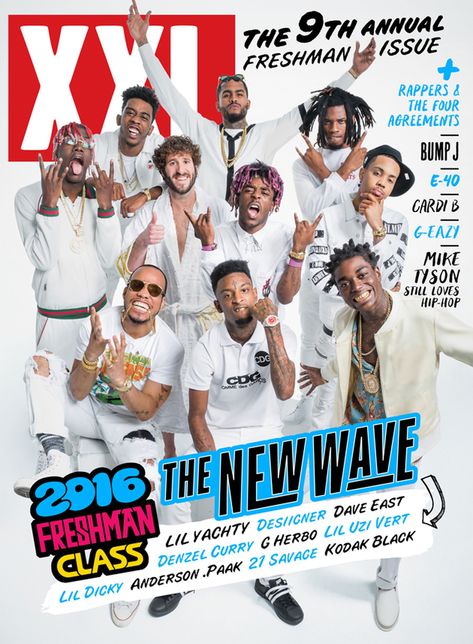 Desiigner, G Herbo, Lil Dicky, and Lil Yachty are among this year's selections. 2016 Xxl Freshman, Lil Kodak, 2016 Rap, Xxl Freshman, Denzel Curry, Lil Yachty, Kodak Black, Rap Aesthetic, The New Wave