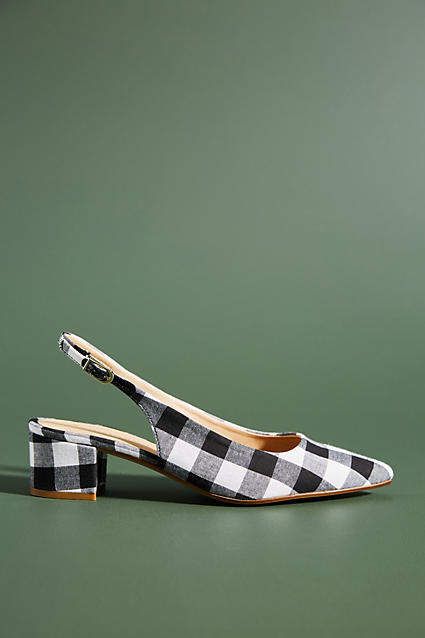 Anthropologie Gingham Slingback Heels #ad #AnthroFave #AnthroRegistry Anthropologie #Anthropologie #musthave #styleinspiration  #ootd #newarrivals #outfitideas #wishlist #bohostyle #bohooutfit #bohemian Gingham Shoes, Ideas Clothes, Anthropologie Style, Eyelet Blouse, Bow Bag, Wardrobe Update, Slingback Heels, Shoes Heels Wedges, Beach Getaways