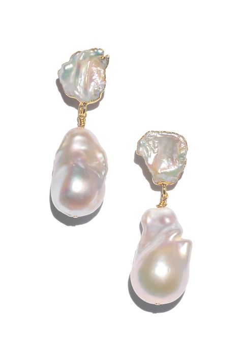 BRIDAL Vintage Pearl Drop Earrings, Duchess Swan, Seashell Earrings, Wardrobe Pieces, Baroque Pearl Earrings, Jewellery Inspiration, Jewellery Ideas, Gold Filled Earrings, Cozy Interior