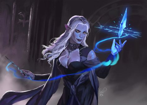 Wild Magic Sorcerer, Magic Sorcerer, Wild Magic, Evelynn League Of Legends, Female Elf, Beth Moore, Fantasy Portraits, Fantasy Races, Dungeons And Dragons Characters