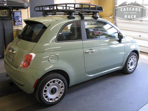 Fiat 500 Roof Rack, Fiat 500 Custom, Fiat 500 Accessories, Fiat Accessories, Truck Bed Drawers, Ski Rack, Roof Basket, Fiat Abarth, Car Racks