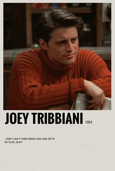 Imperfect Aesthetic, Serial Friends, Friends Tv Quotes, Character Posters, Polaroid Posters, Friends Scenes, Friends Poster, Friends Cast, Joey Tribbiani