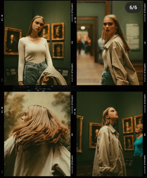 Museum Photography, Side Portrait, Fall Senior Pictures, Artsy Photos, Photography Challenge, Cinematic Photography, Portrait Gallery, Pose Reference Photo, Female Poses