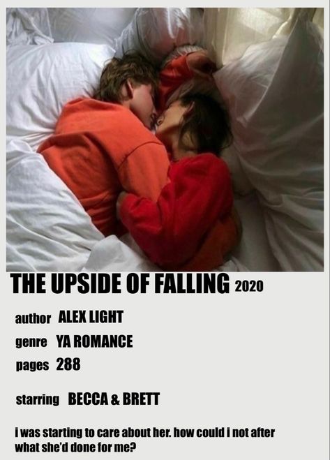 The Upside Of Falling Fanart, Falling Aesthetic, The Upside Of Falling, Lynn Painter, Shatter Me Series, Aesthetic Couple, Teacher Books, Bookish Things, The Upside