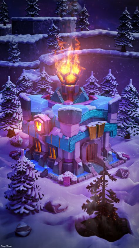 ArtStation - Town Hall & Giga Inferno, Thiago Messias Clash Royale Arena, Clash Of Clans Troops, Clash Of Clash, Clas Of Clan, Coc Clash Of Clans, Hall Wallpaper, Clash Of Clans Free, Clash Of Clans Gems, Video Game Design