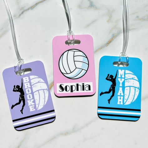 Personalized Volleyball Gifts Backback Tag Volleyball Bag - Etsy Volleyball Goodie Bag Ideas, Volleyball Bag Tags, Senior Volleyball, Goodie Bag Ideas, Volleyball Coach Gifts, Volleyball Team Gifts, Volleyball Bag, Volleyball Tips, Volleyball Gifts