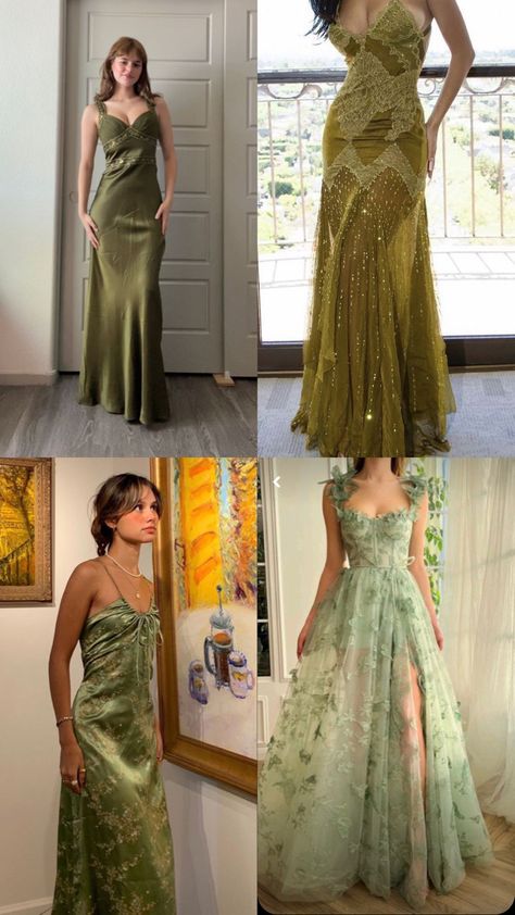 Secret Garden Theme Prom Dress, Prom Dresses Earthy, Enchanted Forest Dress Prom Fairy Tales, Forest Green Prom Dress Aesthetic, Secret Garden Dress Ideas, Fairy Like Bridesmaid Dresses, Greece Themed Prom Dress, Enchanted Forest Formal Dress, Kate Stratford Prom Dress