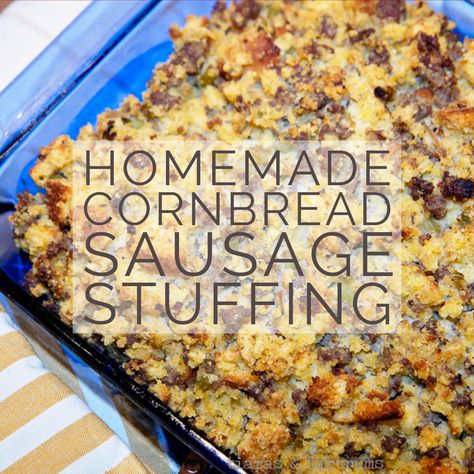 Sausage Stuffing Thanksgiving, Stuffing Cornbread, Cornbread Sausage Stuffing, Sausage Cornbread, Stove Top Stuffing Recipes, Country Sausage, Cornbread Stuffing Recipes, Sausage Cornbread Stuffing, Sausage Stuffing Recipe