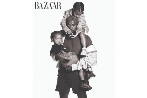 Kanye West Harper's Bazaar September Icons Cover Interview Shoot Mario Sorrenti North Saint Kim Kardashian Bruce Springsteen Kanye West Christina Aguilera Lionel Richie Mariah Carey Billy Idol Steven Tyler Erykah Badu Liv Tyler Nicole Richie,Paris Jackson Theodora Alexandra Richards Caroline Roitfeld Ami James, Kanye West Kids, Harpers Bazaar Covers, Whatever Forever, Harpers Bazaar Magazine, Saint West, Kim And Kanye, Bruce Weber, Robert Frank