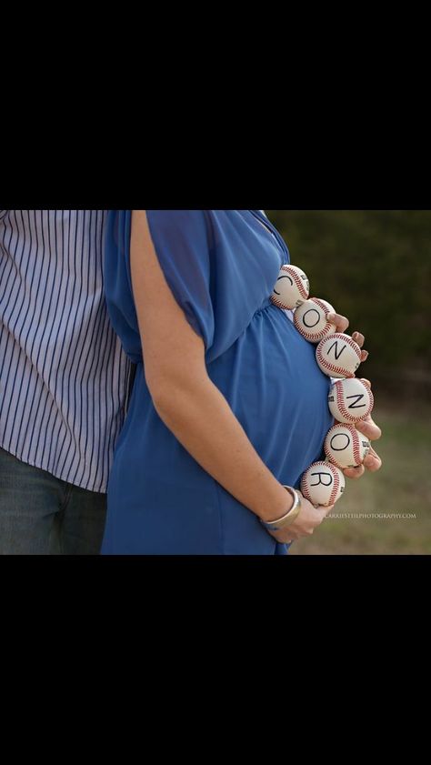 Baby Reveal Ideas For Husband, Baseball Maternity, Baby Reveal Ideas, Baby Announcement To Husband, Fun Baby Announcement, Seek Happiness, Job Well Done, Trendy Baby Clothes, Baseball Theme