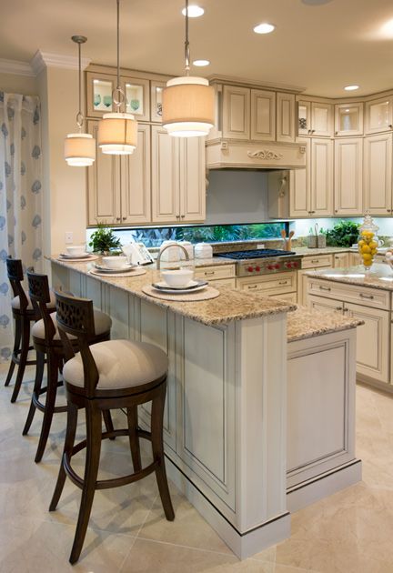 Kitchen With Bar Counter And Island, Kitchen Cabinet With Bar Counter, Two Tiered Peninsula Kitchen, Kitchen Remodel With Bar Counter, Raised Countertop Kitchen, Two Tier Kitchen Counter, 2 Tier Kitchen Island, Tiered Countertop, Kitchen Bar Counter Ideas