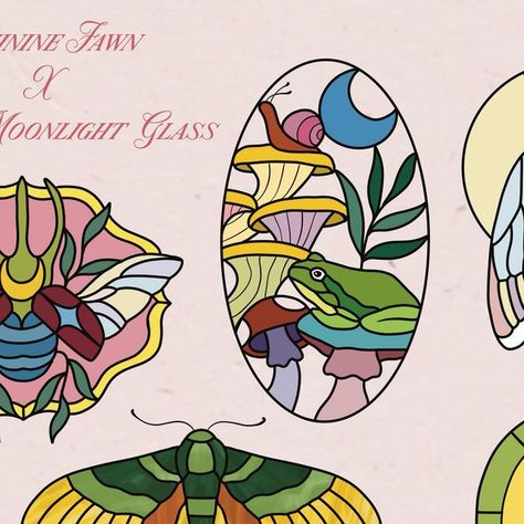 🌱Kennedy🌱 on Instagram: "Me and @inthemoonlightglass did a collab 🥹🌸🐝✨🌈  I’m tattooing their stained glass designs!! They’ll also be making some pieces using some flash designs I made��💖🥰  These are available now! To claim fill out a request form on my website.   You can either do solid color block or realistic stained glass color. Please specify which you want when you request 🌟" Stained Glass Tattoo Design, Stainglass Tattoos, Stained Glass Tattoo Ideas, Stain Glass Tattoo, Friendship Tattoo, Stained Glass Tattoo, Glass Tattoo, Flash Designs, M Tattoos