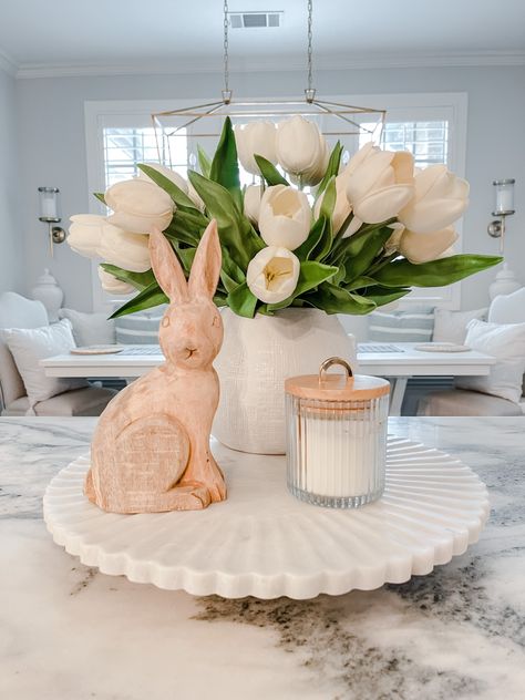 Wood Sitting Bunny - Threshold™ curated on LTK Easter Kitchen Decor, Easter Table Centerpieces, Diy Osterschmuck, Diy Ostern, Spring Easter Crafts, Easter Inspiration, Easter Flowers, Easter Centerpieces, Easter Crafts Diy