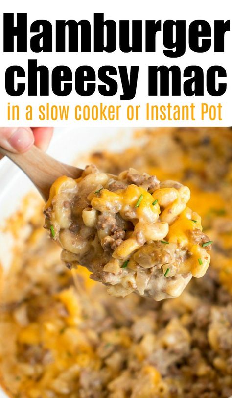 Cheesy Hamburger Helper, Slow Cooker Hamburger Recipes, Dinner Receipts, Cheeseburger Macaroni, Homemade Cheeseburgers, Chicken Casserole Dinners, Work Recipes, Keto Crockpot, Healty Dinner