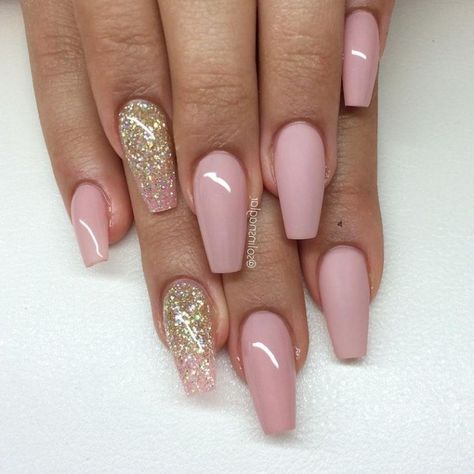 Pink Acrylic Nail Designs, Light Pink Acrylic Nails, Blush Pink Nails, Gel Acrylic Nails, Coffin Shape, Coffin Shape Nails, Coffin Nails Long, Pink Acrylic Nails, Acrylic Nail Art