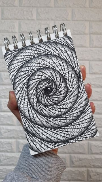 Zentangle Wall Art, Drawing Geometric Patterns, Doodle Wall, Zentangle Pattern, Zen Doodle Patterns, Mandala Doodle, Spiral Art, 3d Art Drawing, Zentangle Artwork