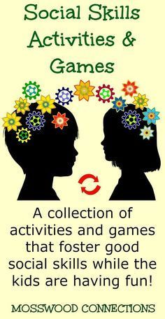 SOCIAL SKILLS ACTIVITIES AND GAMES Activities and games that foster good social skills while the kids are having fun Social Games For Kids, Behavior Activities, Kids Group Activities, Homeschool Electives, Social Skills Groups, Simple Activities, Hay Feeder, Social Skills Activities, Teaching Social Skills