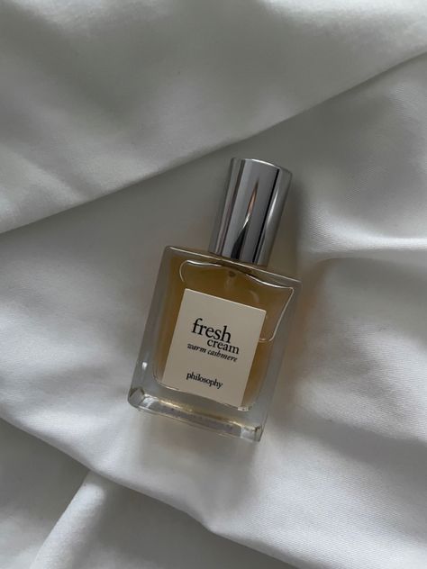 Warm Cashmere Perfume, Fresh Cream Perfume, Vanilla Perfume Aesthetic, Fresh Cream Warm Cashmere, Cashmere Perfume, Philosophy Perfume, Gift Perfume, Philosophy Fresh Cream, Aesthetic Perfume