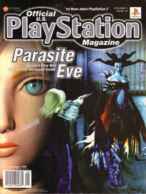 theomeganerd: “ Gaming Nostalgia: Official U.S. PlayStation Magazine - Covers This concludes the gaming nostalgia series for January 2015. I hope you have enjoyed this nostalgia trip back to some of... Ps2 Horror, Playstation Magazine, Parasite Eve, Video Game Magazines, Retro Games Poster, Gaming Magazines, Video Game Images, Retro Gaming Art, Horror Video Games