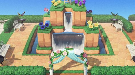 Acnh Waterfall, Baseball Field, Animal Crossing, Golf Courses