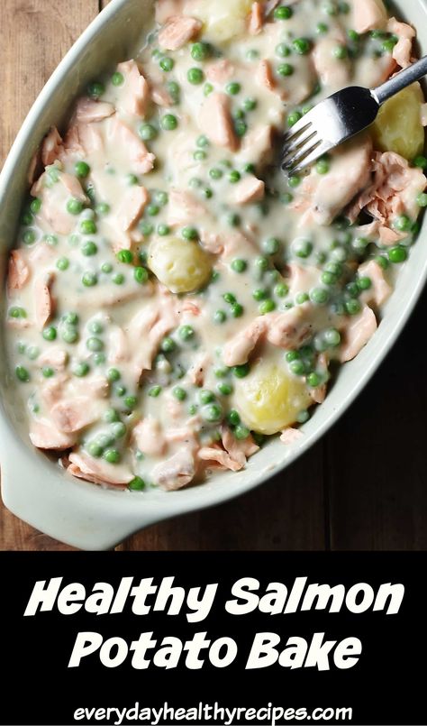 Salmon Potato Bake, Salmon Leftovers, Salmon Pot Pie, Leftover Salmon Recipes Healthy, Salmon And Potato Recipes, Canned Salmon Recipes Dinners, Salmon Casserole Recipes, Creamy Salmon Recipes, Leftover Salmon Recipes