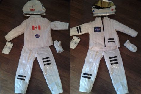 DIY astronaut costume - (duck tape over an old snow suit and patches) Diy Astronaut Costume Women, Mercury Facts For Kids, Astronaut Costume Women, Diy Costumes Halloween, Diy Astronaut Costume, Diy Astronaut, Mercury Facts, Astronaut Diy, Costume Carnevale