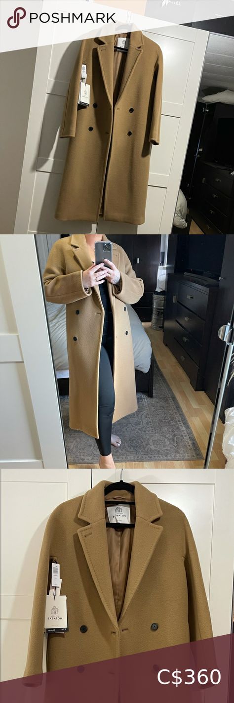 NWT Babaton The Slouch coat size 1 camel The Slouch Aritzia, Babaton Slouch Coat, Slouch Coat Aritzia, Aritzia Slouch Coat Outfit, Aritzia Slouch Coat, Aritzia Slouch, Slouch Coat, Coat Outfit, Aritzia Babaton