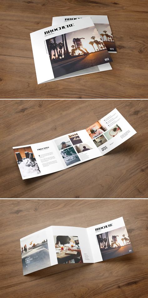 2 Fold Brochure Design, Broshour Design, Pr Invitation, Photography Brochure Design, Hotel Brochure Design, Photography Flyer Design, Folder Design Inspiration, Folded Brochure, Tri Fold Brochure Design