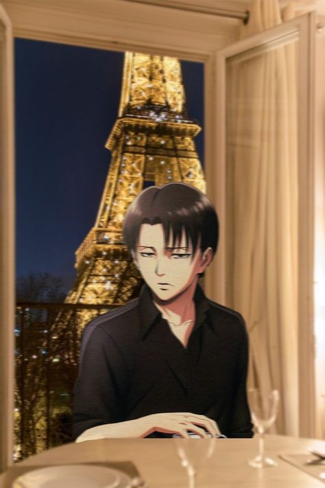 Levi In Real Life, Aot Real Life, Boyfriend Anime, Levi Aot, Dinner In Paris, Real Anime, Romantic Dinner, Romantic Dinners, Levi Ackerman