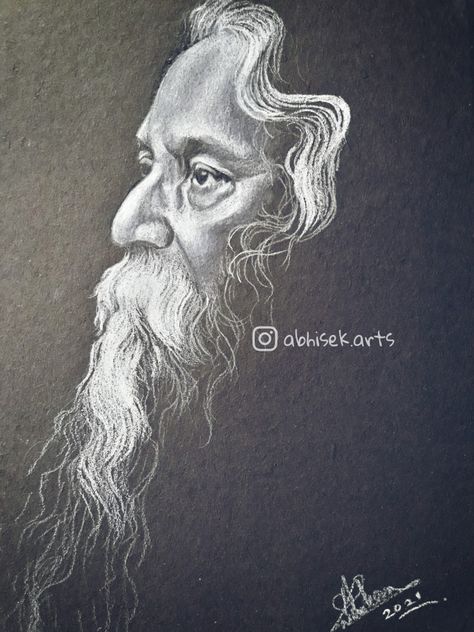 Cartoon Wall Painting, Buddha Painting Canvas, Human Sketch, Pen Art Work, Pencil Portrait Drawing, Boho Art Drawings, Rabindranath Tagore, Black Paper Drawing, Pen Art Drawings