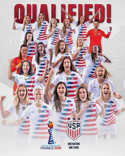 USWNT QUALIFIED TO THE 2019 WORLD CUP! | October 14, 2018 Usmnt Soccer, Womens World Cup, Us Women's National Soccer Team, Girls Soccer Team, Usa Soccer Team, Carli Lloyd, Uswnt Soccer, World Cup Teams, Women's Soccer Team